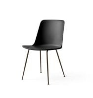 Billede af &Tradition HW6 Rely Chair SH: 46 cm - Black/Bronzed Base