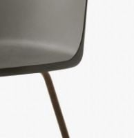 Billede af &Tradition HW6 Rely Chair SH: 46 cm - Stone Grey/Bronzed Base