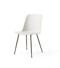 Billede af &Tradition HW6 Rely Chair SH: 46 cm - White/Bronzed Base