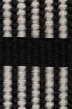 Billede af Woodnotes Cut Stripe Carpet Sewn Edges 170x240 cm - Black/Stone