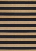 Billede af Woodnotes Big Stripe Carpet Sewn Edges 80x200 cm - Black/Natural