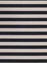 Billede af Woodnotes Big Stripe Carpet Sewn Edges 80x200 cm - Black/Stone