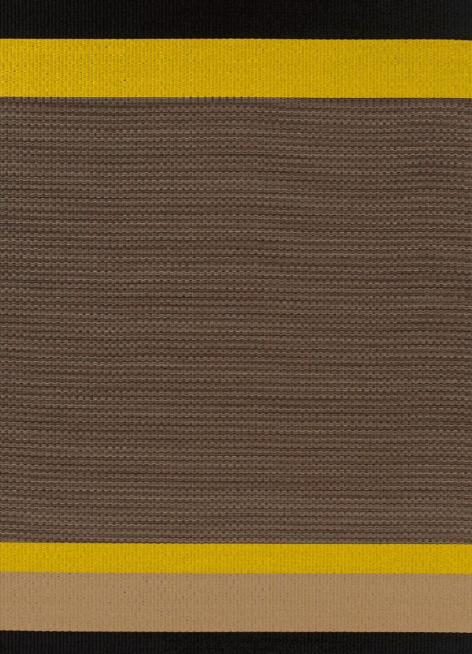 Billede af Woodnotes Panorama Carpet Sewn Edges 80x200 cm - Black/Natural