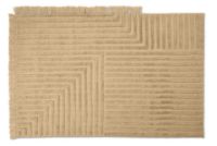 Billede af Ferm Living Crease Wool Rug S 140x200 cm - Light Sand 