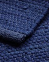 Billede af Rug Solid Cotton Rug 140x200 cm - Blueberry OUTLET