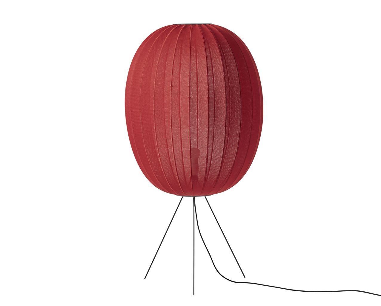 Billede af Made By Hand Knit-Wit Oval Floor Medium Ø: 65 cm - Maple Red