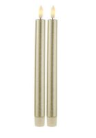 Billede af Sirius Sille Tall Batteridrevet Stearinlys H: 25 cm - Guld OUTLET