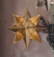 Billede af Sirius Lene stjerne Ø: 33 cm + 35 cm - Guld
