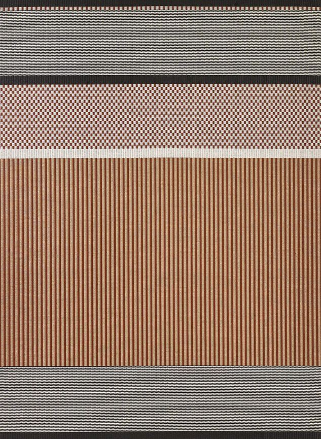 Billede af Woodnotes San Francisco Carpet Sewn Edges 80x200 cm - Reddish Brown/Stone