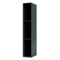 Billede af Montana Sidehængt Reol m. 3 Hylder Højre H: 138 cm - 163 Black Jade