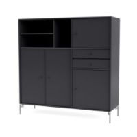 Billede af Montana Mega 201803 Skænk med ben 115,2x38 cm - 04 Anthracite / Matkrom