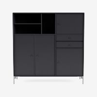 Billede af Montana Mega 201803 Skænk med ben 115,2x38 cm - 04 Anthracite / Matkrom