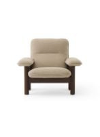 Billede af Audo Copenhagen Brasilia Lounge Chair SH: 39 cm - Walnut/Bouclé 02