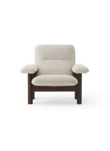 Billede af Audo Copenhagen Brasilia Lounge Chair SH: 39 cm - Walnut/Moss 0011