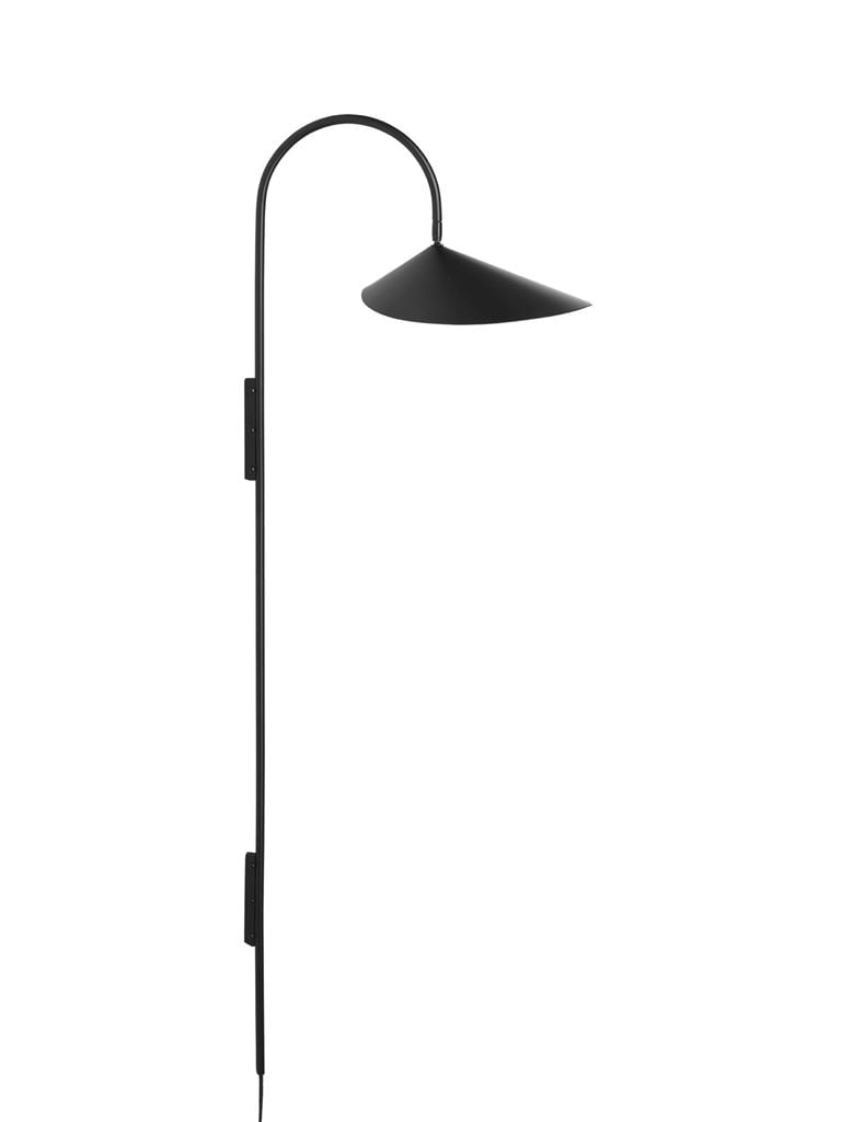 Billede af Ferm Living Arum Swivel Væglampe Tall H: 127 cm - Sort 