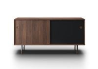 Billede af Sibast Furniture No 11 Skænk L: 152 cm - Walnut/Black & White/Metal