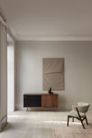 Billede af Sibast Furniture No 11 Skænk L: 152 cm - Walnut/White & Blue/Metal