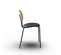 Billede af Sibast Furniture Piet Hein Chair SH: 45 cm - Oil Oak/Nevada Black