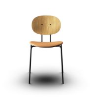 Billede af Sibast Furniture Piet Hein Chair SH: 45 cm - Oil Oak/Dunes Cognac