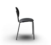 Billede af Sibast Furniture Piet Hein Chair SH: 45 cm - Black Oak/Nevada Black 