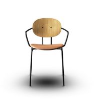 Billede af Sibast Furniture Piet Hein Chair w. Armrest SH: 45 cm - Oil Oak/Ultra Brandy
