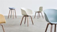 Billede af HAY AAC 22 About A Chair SH: 46 cm - Lacquered Walnut/White