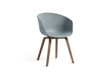 Billede af HAY AAC 22 About A Chair SH: 46 cm - Lacquered Walnut/Dusty Blue 