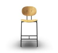 Billede af Sibast Furniture Piet Hein Bar Chair SH: 65 cm Black - Oiled Oak