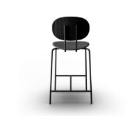 Billede af Sibast Furniture Piet Hein Bar Chair SH: 65 cm Black - Black Oak/Dunes Anthrazite
