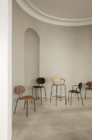Billede af Sibast Furniture Piet Hein Bar Chair SH: 65 cm Black - Black Oak/Dunes Anthrazite