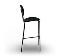 Billede af Sibast Furniture Piet Hein Bar Chair SH: 75 cm Black - Black Oak