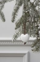 Billede af Rosendahl Forest Tales Hjerte H: 4,5 cm - Blank Hvid