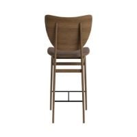 Billede af NORR11 Elephant Bar Chair SH: 65 cm - Light Smoked Oak/Dunes Dark Brown 21001