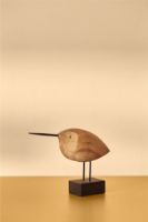 Billede af Warm Nordic Beak Bird Awake Snipe 13x18,5 cm - Olieret Teak