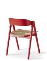 Billede af Findahl by Hammel METTE Spisebordsstol SH: 45 cm - Rødlakeret Bøg/Natur