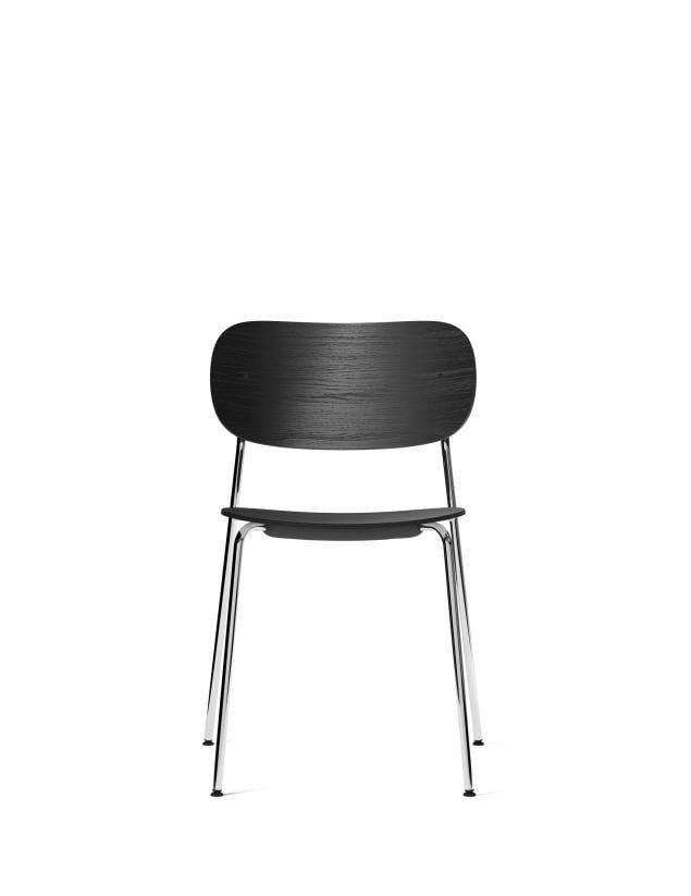 Billede af Audo Copenhagen Co Dining Chair Chrome SH: 45 cm - Black Oak
