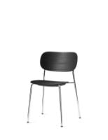 Billede af Audo Copenhagen Co Dining Chair Chrome SH: 45 cm - Black Oak