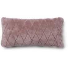 Billede af Natures Collection Leaf Moccasin Cushion New Zealand Sheepskin Short Wool 28x56 cm - Light Purple