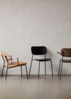 Billede af Audo Copenhagen Co Dining Chair Black SH: 45 cm - Black Oak