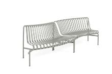 Billede af HAY Palissade Park Dining Bench In-Out Starter Set/Set Of 2 L: 283 cm - Sky Grey 