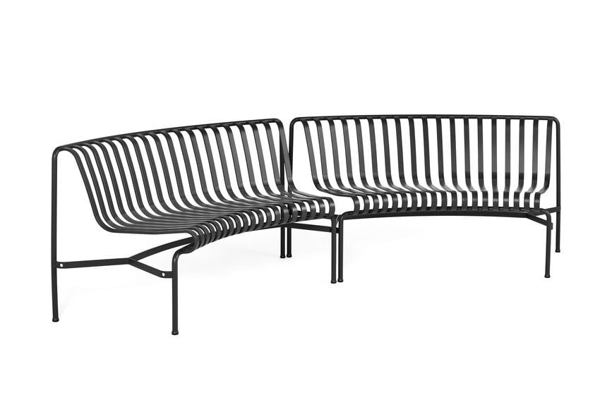 Billede af HAY Palissade Park Dining Bench In-In Starter Set/Set Of 2 L: 295,5 cm - Anthracite 