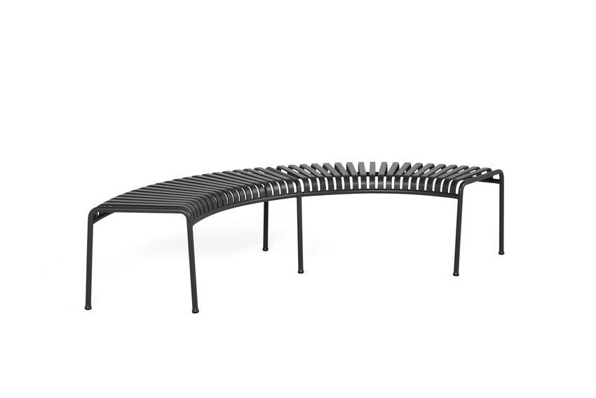 Billede af HAY Palissade Park Bench Incl. Middle Leg L: 218 cm - Anthracite