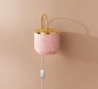 Billede af Warm Nordic Fringe Wall Lamp H: 23 cm - Pale Pink 