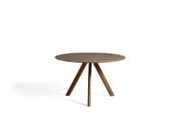 Billede af HAY CPH 20 Round Table Ø: 120 cm - Lacquered Solid Walnut/Lacquered Walnut Veneer