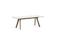 Billede af HAY CPH 30 Extendable Table 200x90x74 cm - Lacquered Solid Walnut/Off White Linoleum