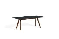 Billede af HAY CPH 30 Extendable Table 200x90x74 cm - Lacquered Solid Walnut/Dark Grey Linoleum