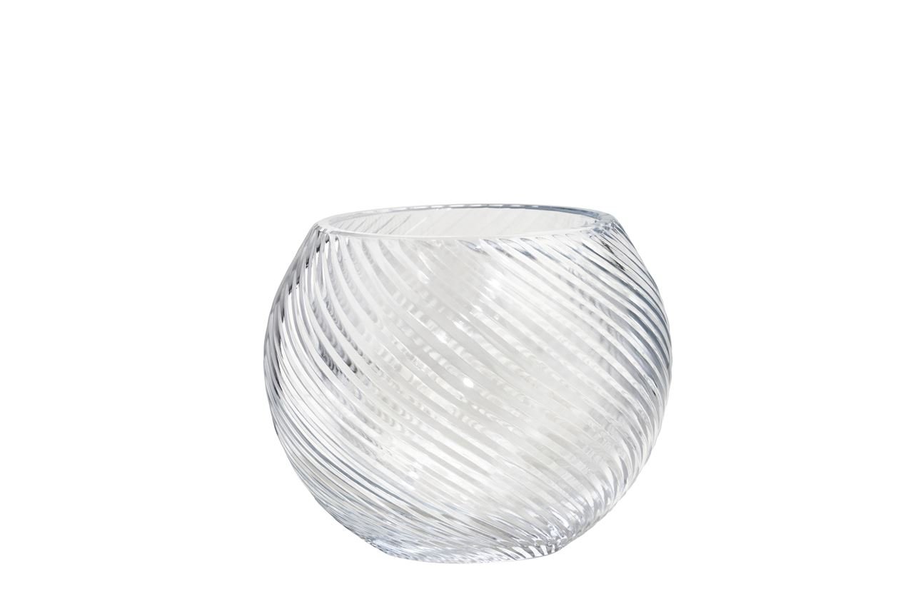 Billede af Ebb & Flow Rowan Crystal Bowl M Ø: 22 cm - Swirl