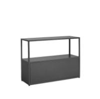 Billede af HAY New Order Comb. 205 3 Layers incl. 1 High Drawer / W. Wall Safety Bracket B: 100 cm - Charcoal 