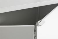 Billede af HAY New Order Comb. 502 6 Layers incl. 1 Steel Door / W. Wall Safety Bracket H: 179,9 cm - Light Grey