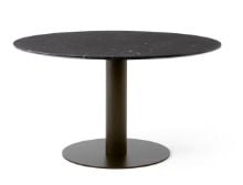 Billede af &Tradition In Between SK20 Dining Table Ø: 150 cm - Nero Marquina Marble/Bronzed